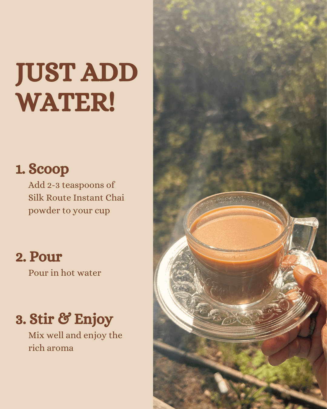 Instant ingefærchai