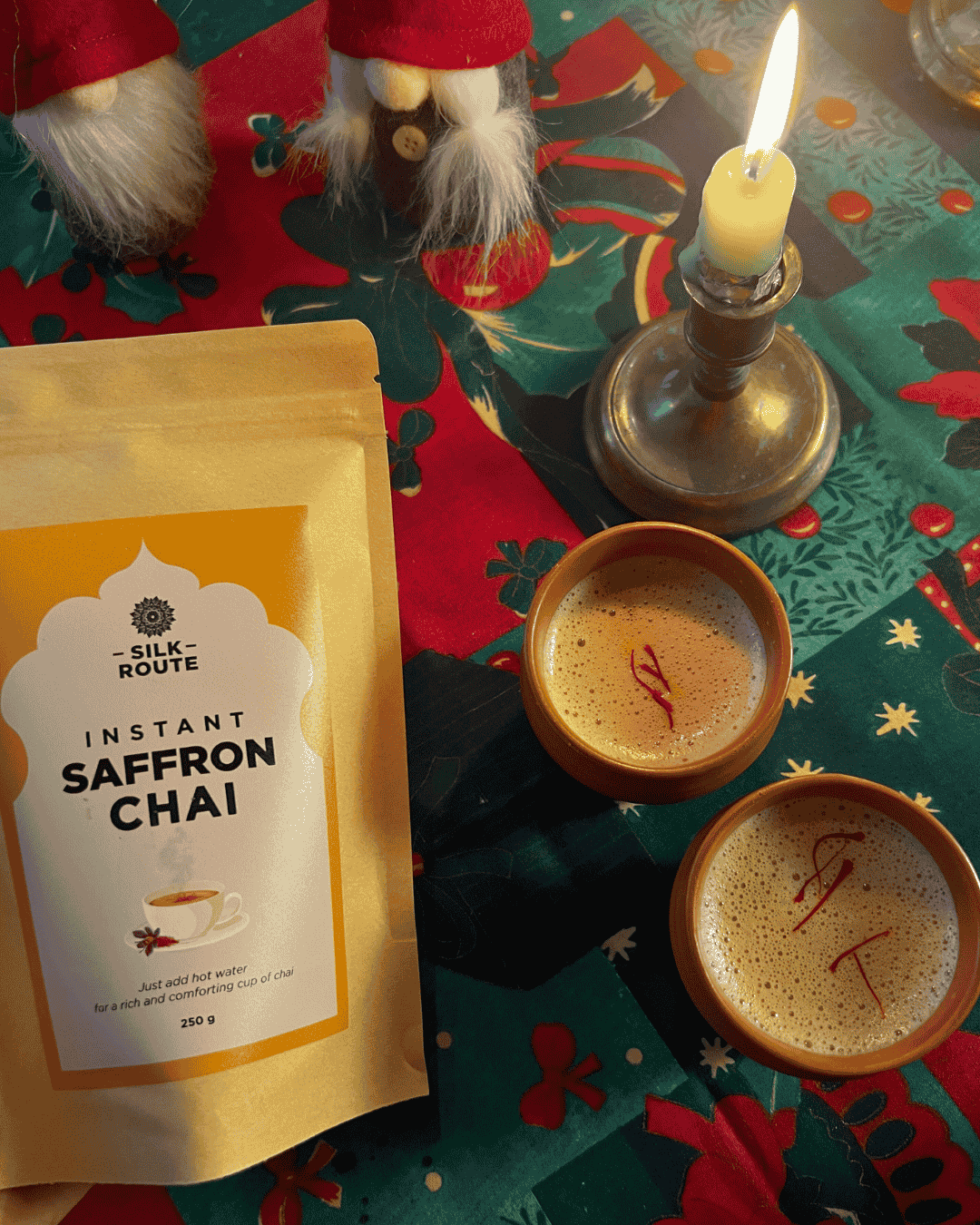 Instant Saffron Chai | Christmas Edition